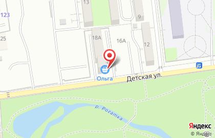 Продовольственный магазин Ольга в Южно-Сахалинске на карте