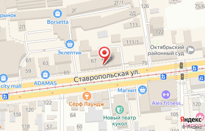 Руссо на Ставропольской улице на карте