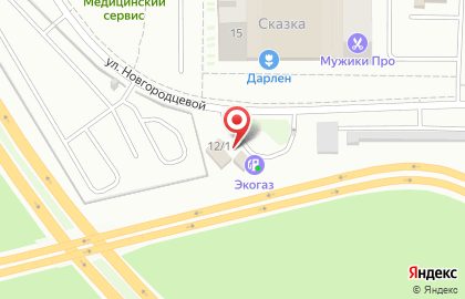 Магазин Автостатус на улице Новгородцевой на карте