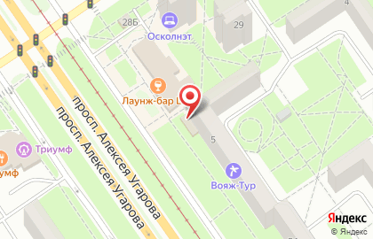 Торгово-монтажная компания Окна Черноземья-Оскол в микрорайоне Королёва на карте