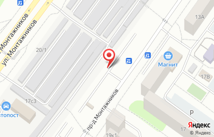 Автостоянка в Тюмени на карте