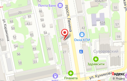 Салон штор Апрель на проспекте Ленина на карте