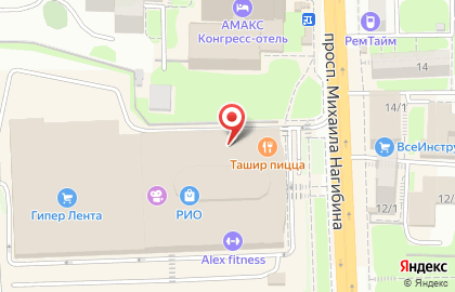Блинкoff на проспекте Михаила Нагибина на карте