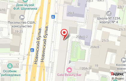 Салон Макслевел на Новинском бульваре на карте