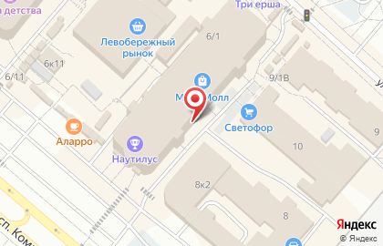 Ломбард Sunlight на проспекте Комарова на карте