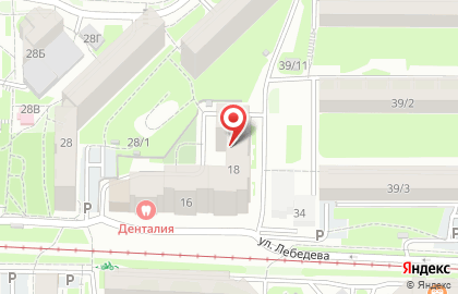 Строящиеся объекты, ЗАО СУ ТДСК на улице Лебедева на карте