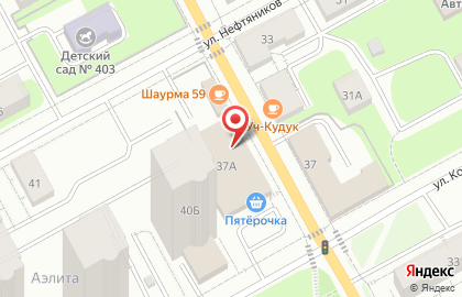 Банкомат Западно-Уральский банк на улице Нефтяников, 37а на карте