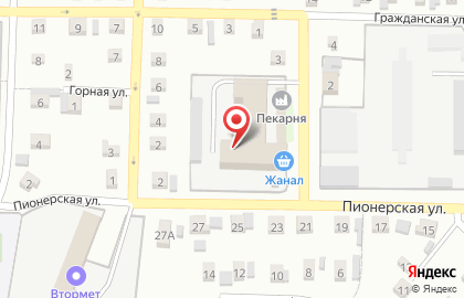 Магазин Хлебушек на Заводской улице на карте