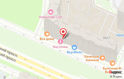 Магазин рыбной продукции Курильский берег СПб в Красносельском районе на карте