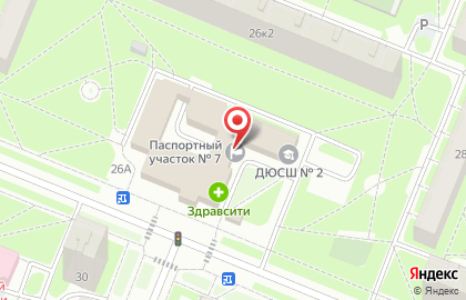 Участковый пункт полиции 17 отдел полиции, Управление МВД Калининского района на Гражданском проспекте на карте