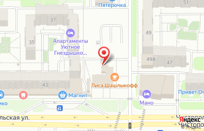 Шиномонтажная мастерская в Ново-Савиновском районе на карте