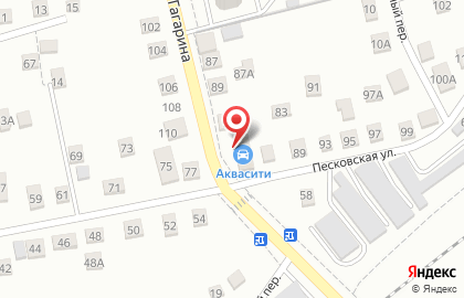 Автомойка Аквасити в Заводском районе на карте