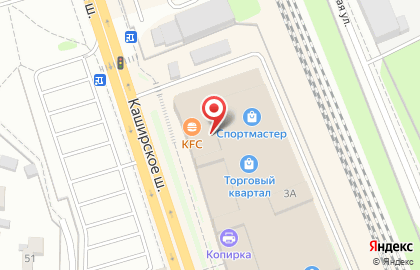 Магазин парфюмерии и косметики Л`Этуаль на Каширском шоссе в Домодедово на карте