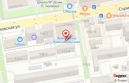 Восточный рынок на Сормовской улице на карте