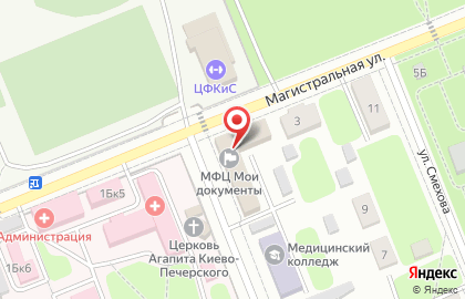 Центр градостроительства и землеустройства на Магистралиной улице на карте
