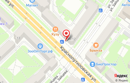 Салон Красота на Краснопутиловской улице на карте