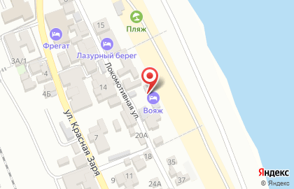 Гостиница Вояж в Дербенте на карте
