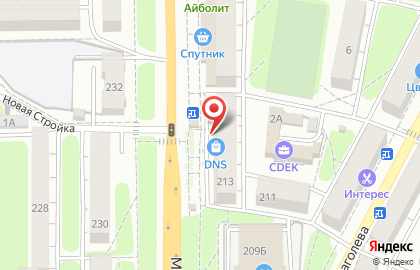 Супермаркет цифровой и бытовой техники DNS на Московской улице на карте