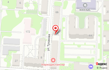 Сауна на улице Тунакова, 66 на карте