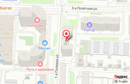 Компания Injecs на 1-й Полевой улице на карте