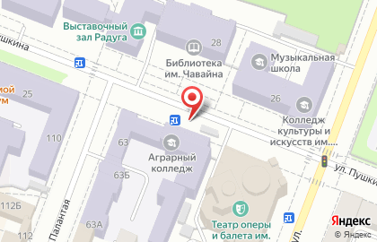 Киокусинкай каратэ на улице Пушкина на карте