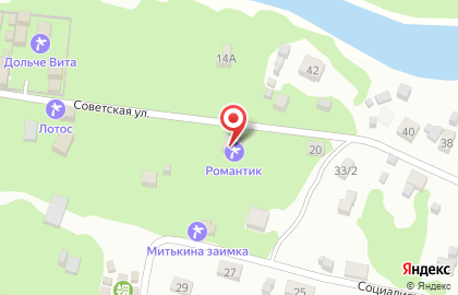 База отдыха Романтик на карте
