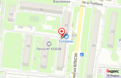 Банкомат СберБанк на проспекте 50-летия ВЛКСМ, 21 на карте