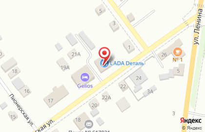 Магазин автозапчастей АвтоЛеди, магазин автозапчастей на Октябрьской улице на карте