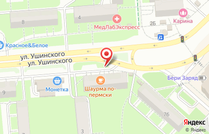 Барбершоп МУЖИКИ ПРО на улице Ушинского, 1 на карте