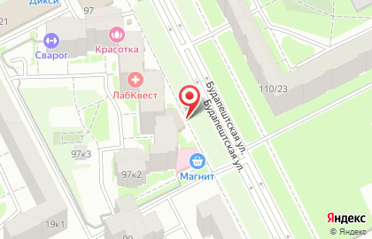 Швейная мастерская на Будапештской улице на карте