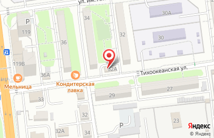 Супермаркет напитков Винлаб на Тихоокеанской улице на карте