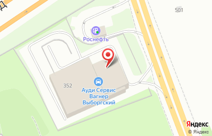 Автоцентр Ауди Центр Выборгский в Выборгском районе на карте