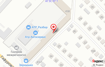 Салон ритуальных услуг Грань на улице Гафурова на карте