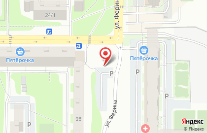 Автостоянка Флагман в Калининском районе на карте