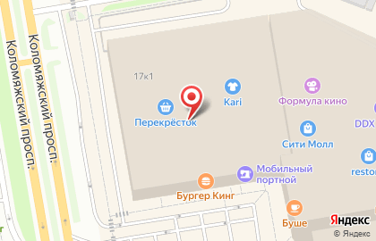 Ресторан быстрого питания Carl’s Jr. в ТЦ CITY FOOD на карте