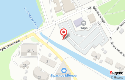 Автостоянка на ул. Бумажников, 1а к3 на карте