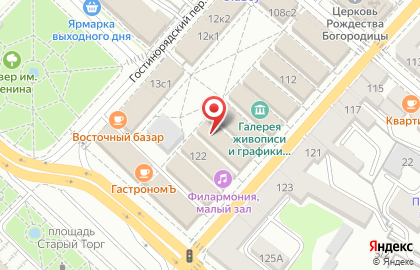 Гостиный двор на улице Ленина на карте