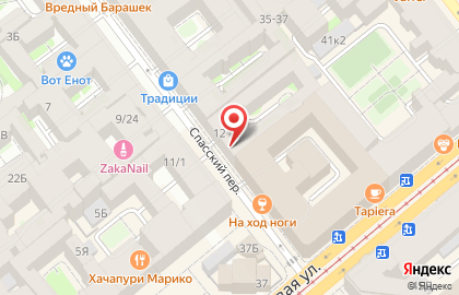 Ленсей в Спасском переулке на карте