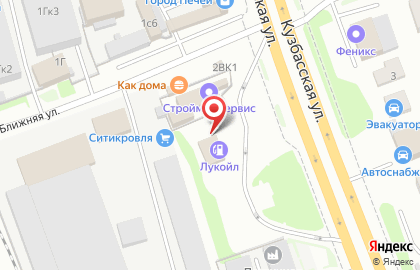 Банкомат ФКБ Петрокоммерц на Кузбасской улице, 2в на карте