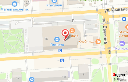 Банкомат Ак Барс Банк на улице Баумана на карте