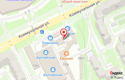 Рыбный магазин в Пскове на карте