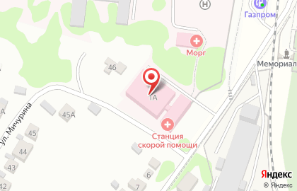 Бюро судебно-медицинской экспертизы, Мичуринское межгоррайонное отделение на карте