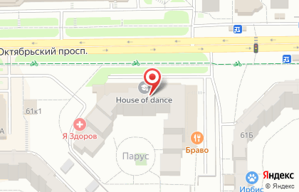 Свадебный салон Вивальди на Октябрьском проспекте на карте