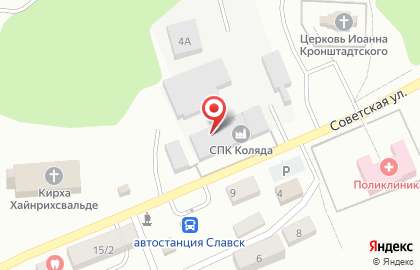 Коляда в Калининграде на карте