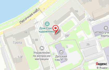 Магазин Милена на Песочной набережной на карте