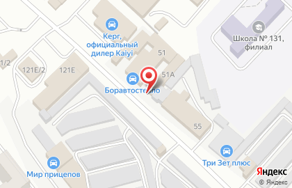 Торгово-сервисный центр БорАвтоСтекло на Новоэлеваторной улице на карте