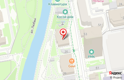 Тензор на улице Горького на карте