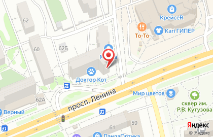 Кафе ВилкиНет на проспекте Ленина на карте