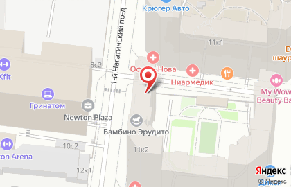 Туристическое агентство ANEX Tour в 1-м Нагатинском проезде на карте