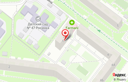 Аптека Farmani на улице Сергея Есенина, 6 на карте